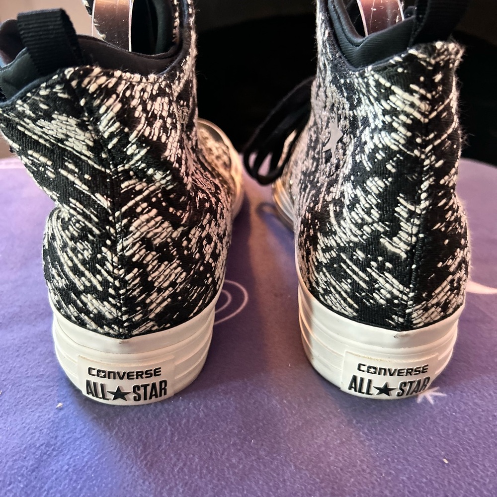 Converse “Selene” winter knit patterned mid-top sneakers • size 11 women’s • new - Picture 5 of 12